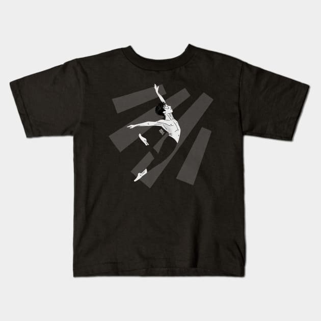 Ballet dancer boy Kids T-Shirt by bailopinto